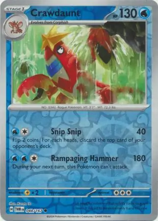Crawdaunt (TWM 048) - REVERSE HOLO