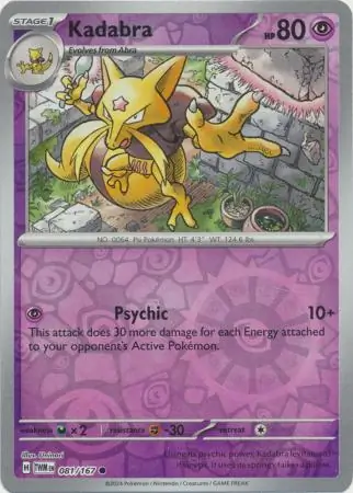 Kadabra (TWM 081) - REVERSE HOLO