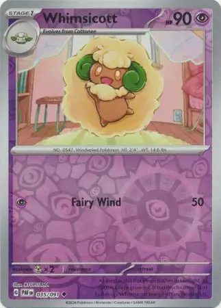 Whimsicott (PAF 035) - REVERSE HOLO