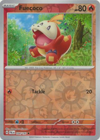 Fuecoco (PAL 034) - REVERSE HOLO