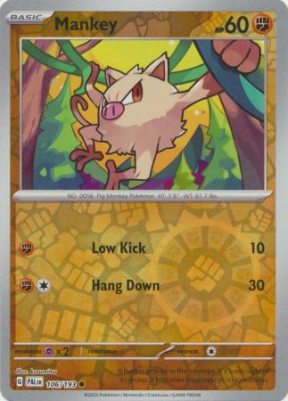 Mankey (PAL 106) - REVERSE HOLO