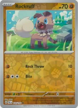 Rockruff (PAL 116) - REVERSE HOLO