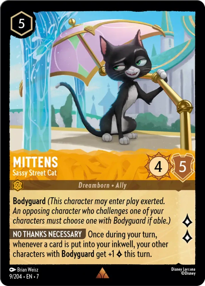 Mittens - Sassy Street Cat - foil