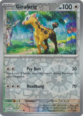 Girafarig (PAL 154) - REVERSE HOLO