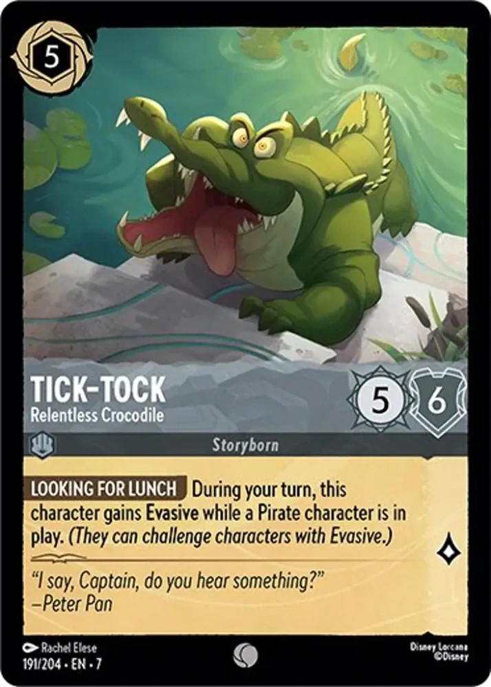 Tick-Tock - Relentless Crocodile - foil