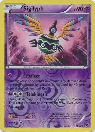 Sigilyph (EPO 41) - REVERSE HOLO - EXCELLENT