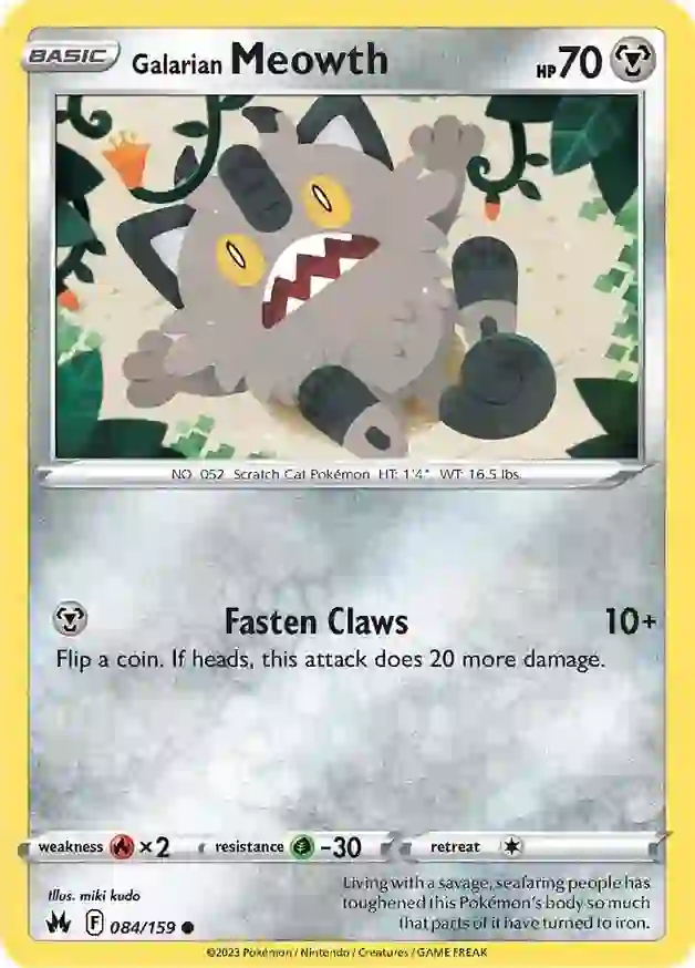 Galarian Meowth (CRZ 084)