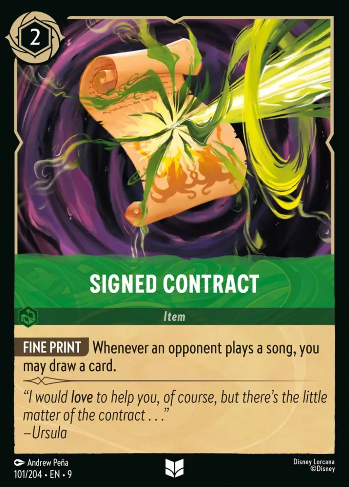 Signed Contract - foil