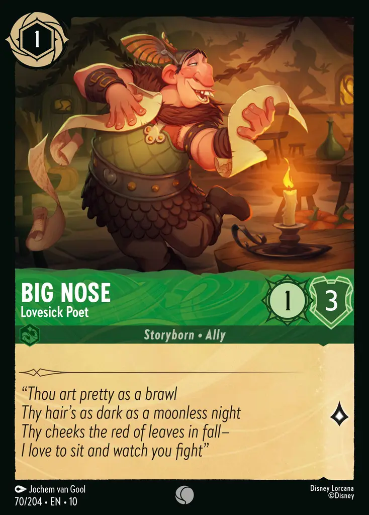 Big Nose - Lovesick Poet - foil