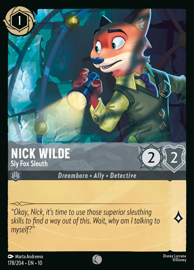 Nick Wilde - Sly Fox Sleuth - foil