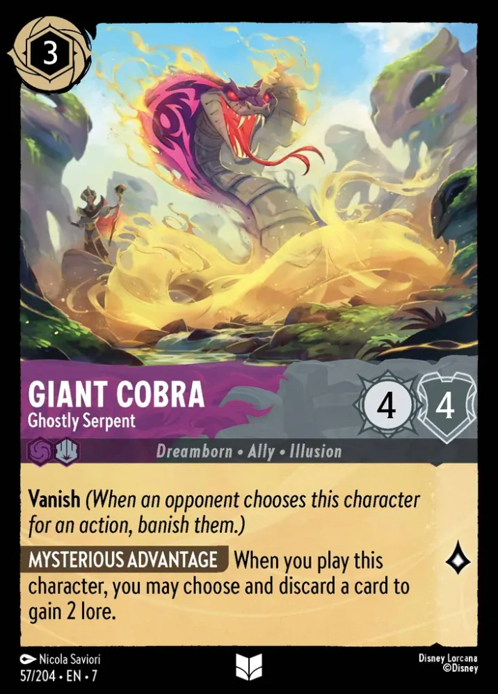 Giant Cobra - Ghostly Serpent - foil