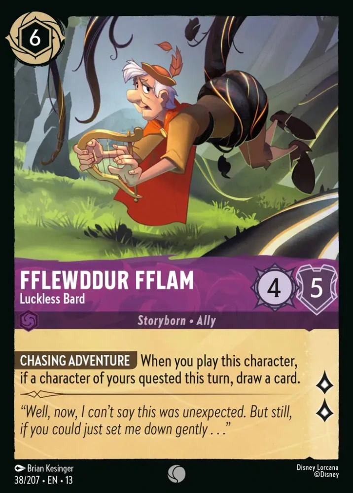 Fflewddur Fflam - Luckless Bard - foil