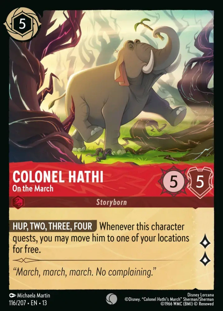 Colonel Hathi - On the March - foil