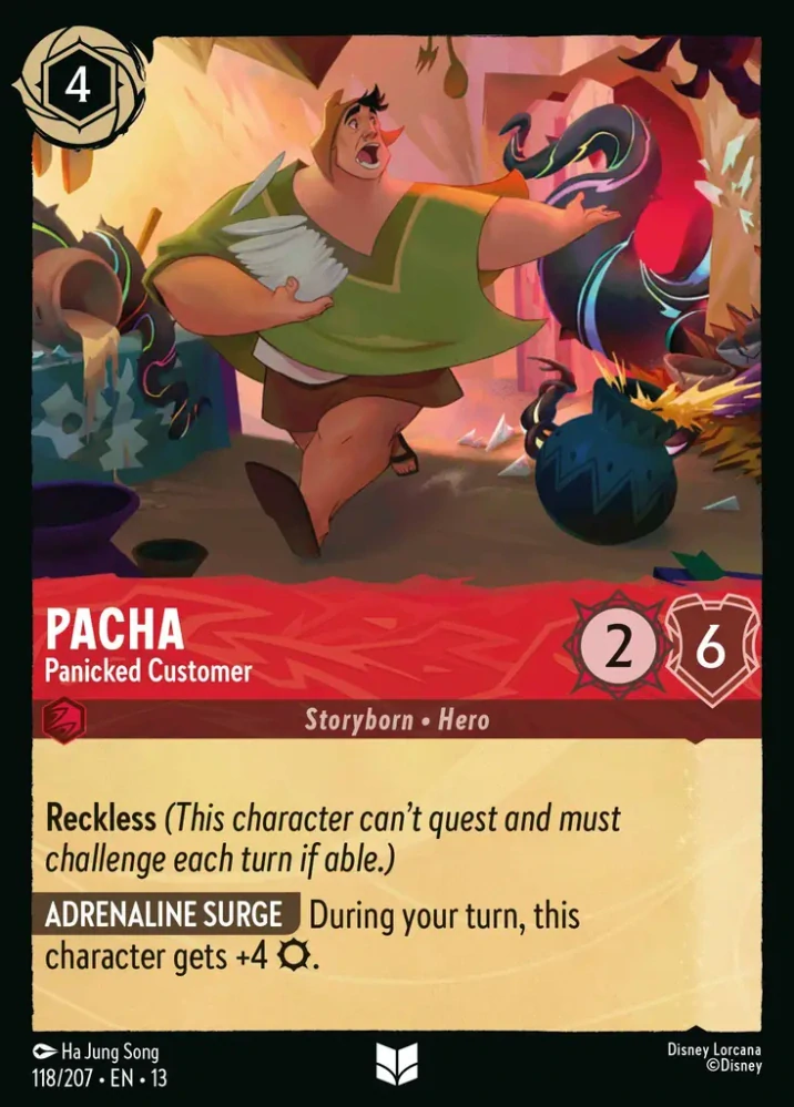 Pacha - Panicked Customer - foil