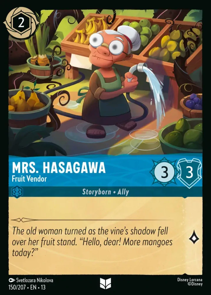 Mrs. Hasagawa - Fruit Vendor - foil