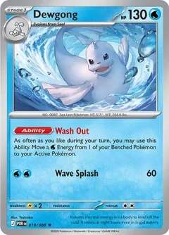 Dewgong (POR 019) - HOLO