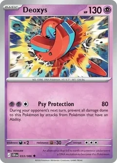 Deoxys (CRI 033) - REVERSE HOLO