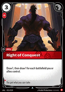 Right of Conquest - foil