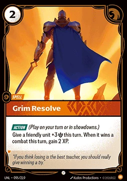 Grim Resolve - foil