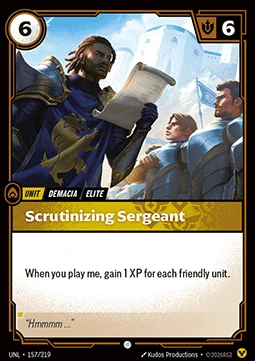 Scrutinizing Sergeant - foil