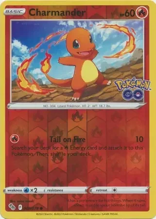 Charmander (PGO 008) - REVERSE HOLO