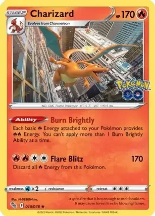 Charizard (PGO 010) - HOLO