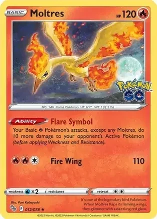 Moltres (PGO 012) - HOLO