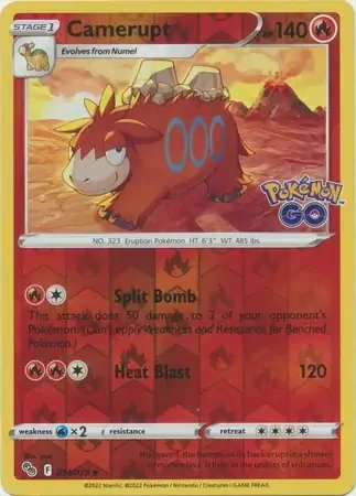 Camerupt (PGO 014) - REVERSE HOLO
