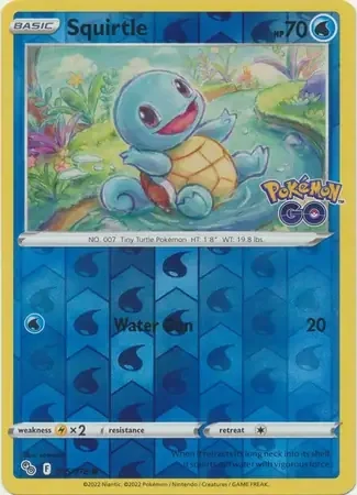 Squirtle (PGO 015) - REVERSE HOLO