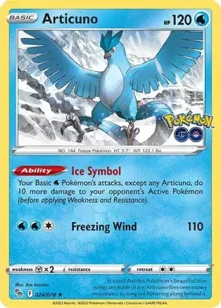 Articuno (PGO 024) - HOLO