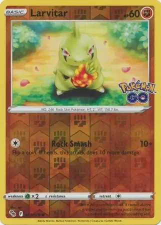 Larvitar (PGO 037) - REVERSE HOLO