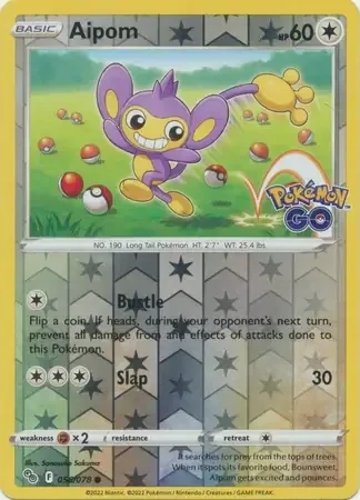 Aipom (PGO 056) - REVERSE HOLO