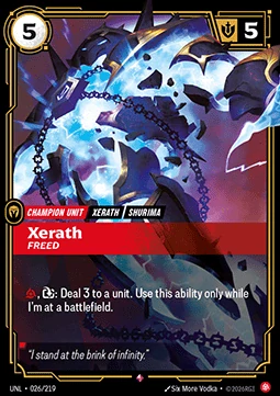 Xerath, Freed
