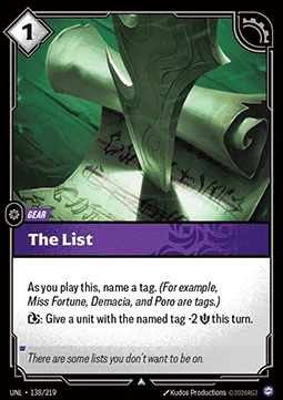 The List