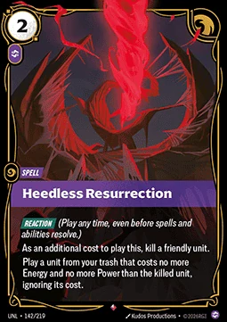 Heedless Resurrection