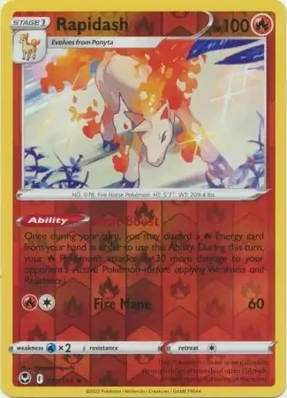 Rapidash (SIT 022) - REVERSE HOLO