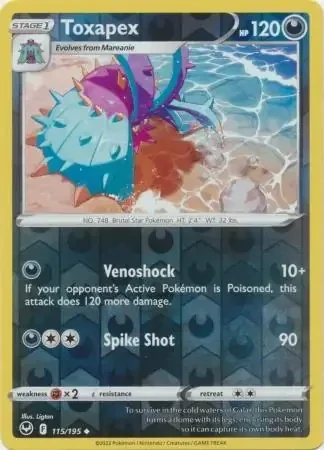 Toxapex (SIT 115) - REVERSE HOLO