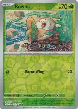 Rowlet (OBF 013) - REVERSE HOLO