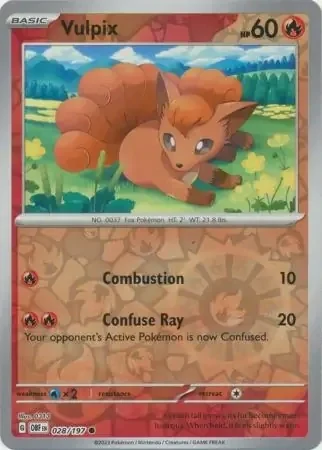 Vulpix (OBF 028) - REVERSE HOLO