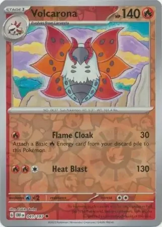 Volcarona (OBF 041) - REVERSE HOLO