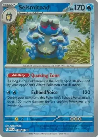 Seismitoad (OBF 052) - REVERSE HOLO