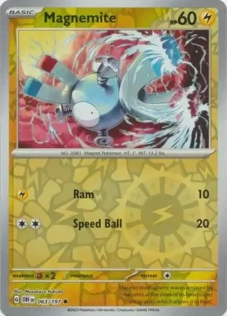 Magnemite (OBF 063) - REVERSE HOLO