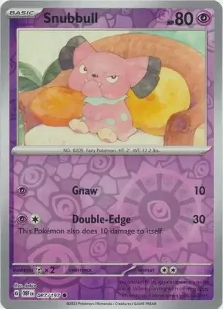 Snubbull (OBF 087) - REVERSE HOLO