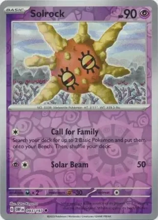 Solrock (OBF 093) - REVERSE HOLO