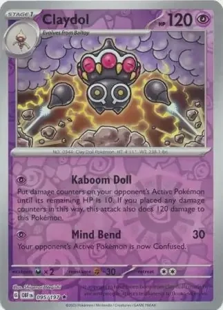Claydol (OBF 095) - REVERSE HOLO