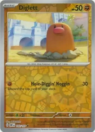 Diglett (OBF 103) - REVERSE HOLO