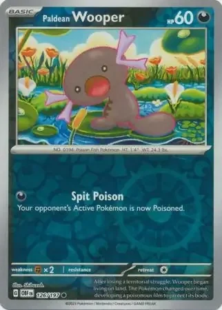 Paldean Wooper (OBF 126) - REVERSE HOLO