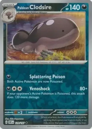 Paldean Clodsire (OBF 129) - REVERSE HOLO