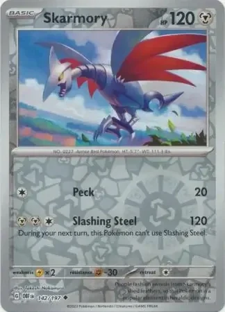 Skarmory (OBF 142) - REVERSE HOLO