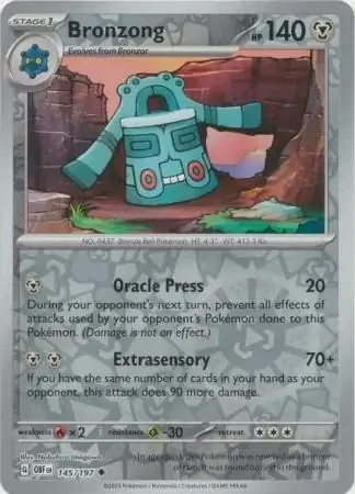 Bronzong (OBF 145) - REVERSE HOLO